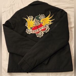 Lucky 13 Women's Embroidered Garage Jacket, Size L